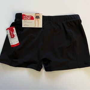 NEW BCG Volley Shorts Black Athletic Workout Shorts Size M Low Rise Fitted NWT